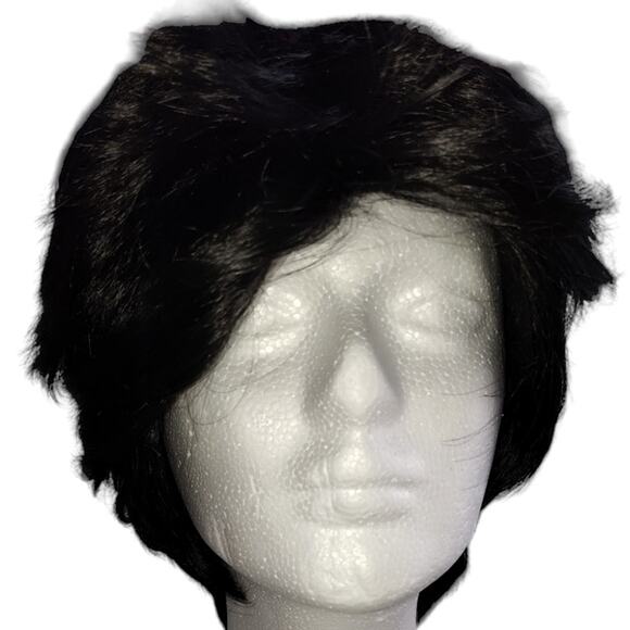 Other - MEN'S SHORT BLACK WIG Perfect for Daily Use, Cosplay, Halloween or Costume